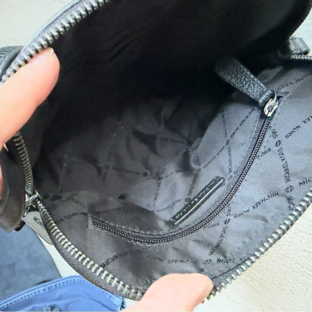 Michael Kors Black Quilted Stud‎ Crossbody Bag